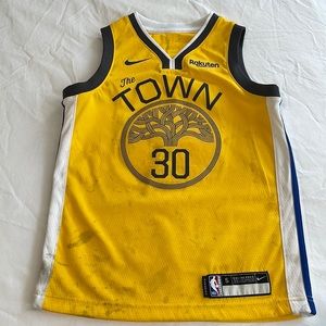Youth Golden State Warriors Stephen Curry  #30 Nike Authentic Jersey.